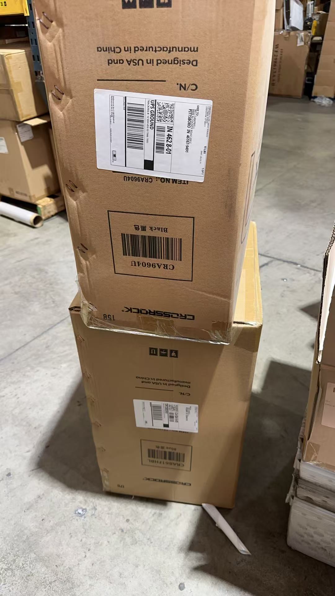 Carton stack view