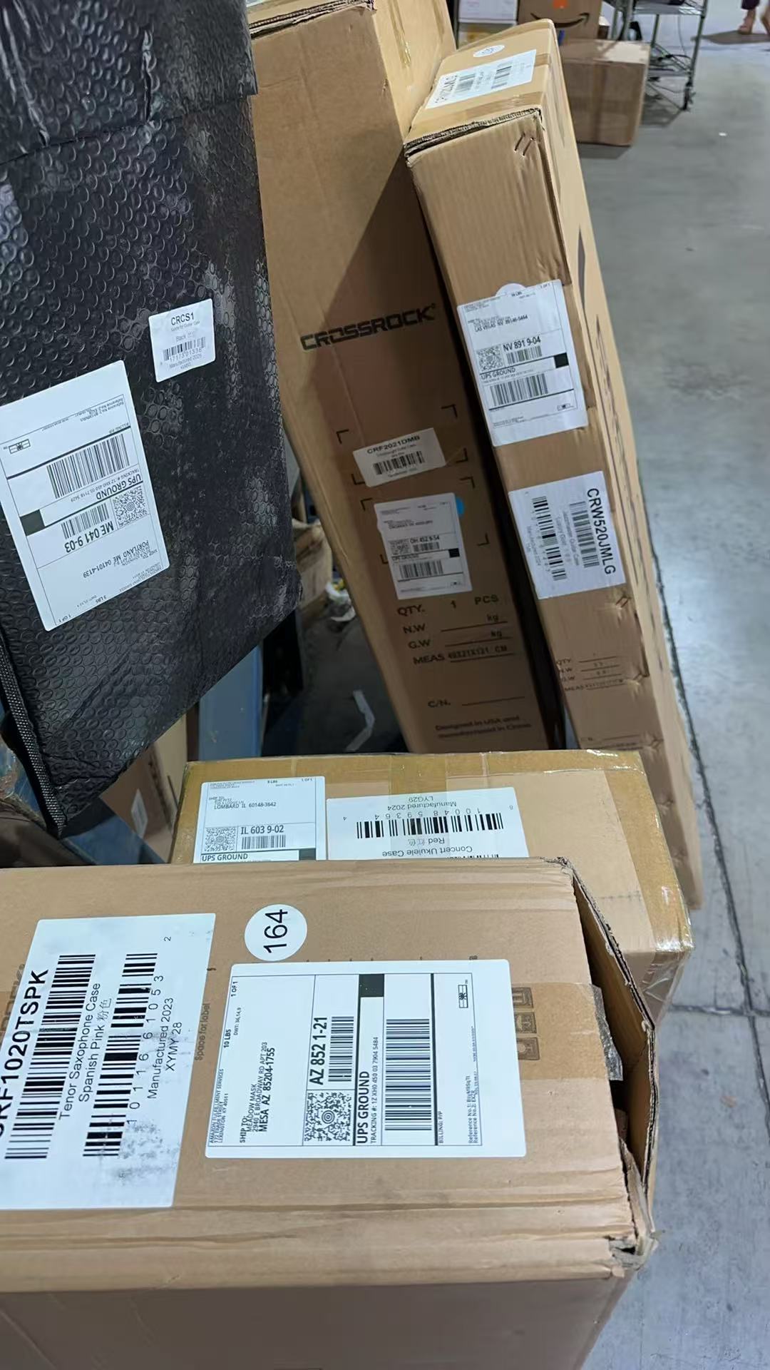 Observed carton labels