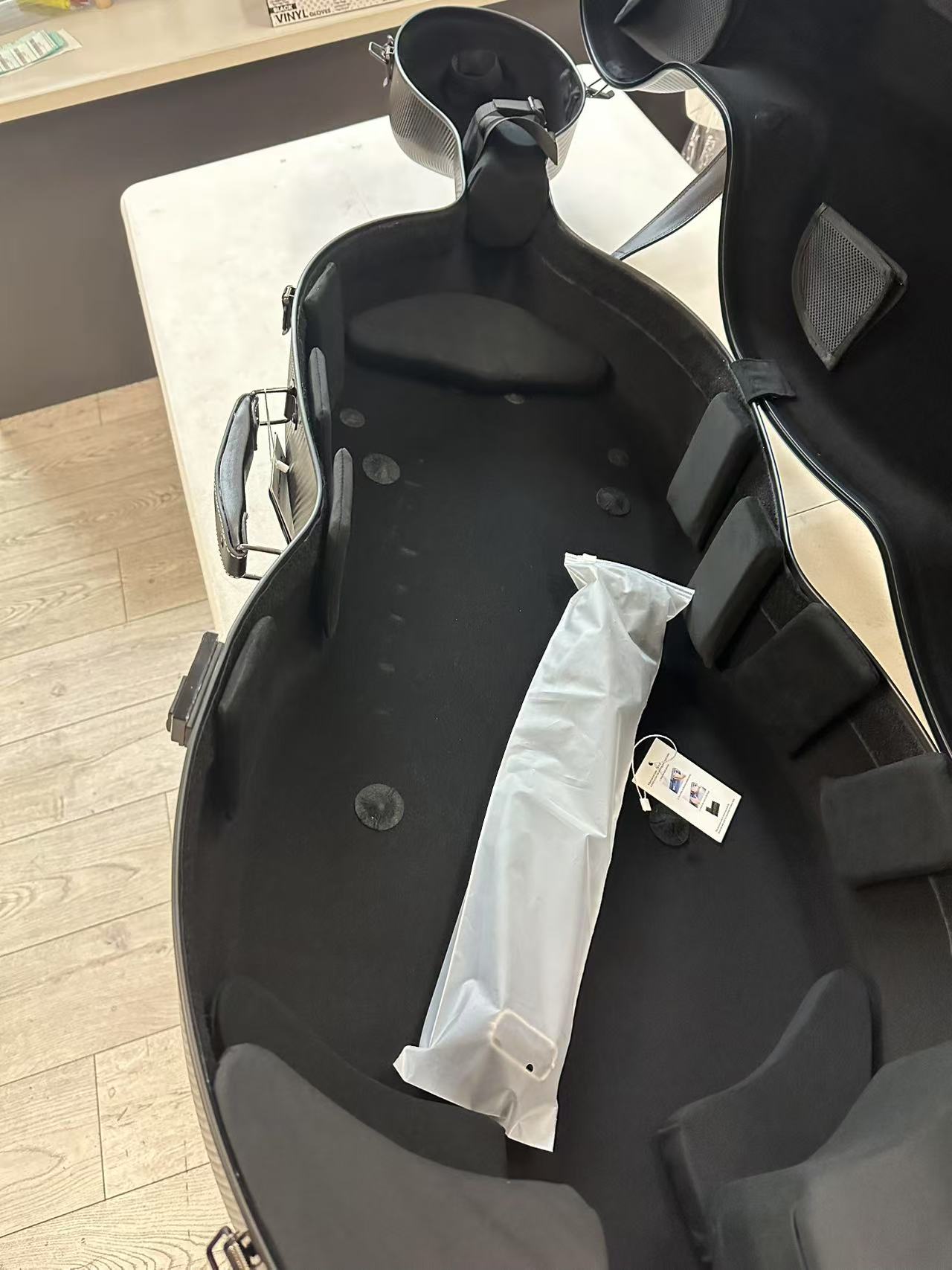 Opened case interior